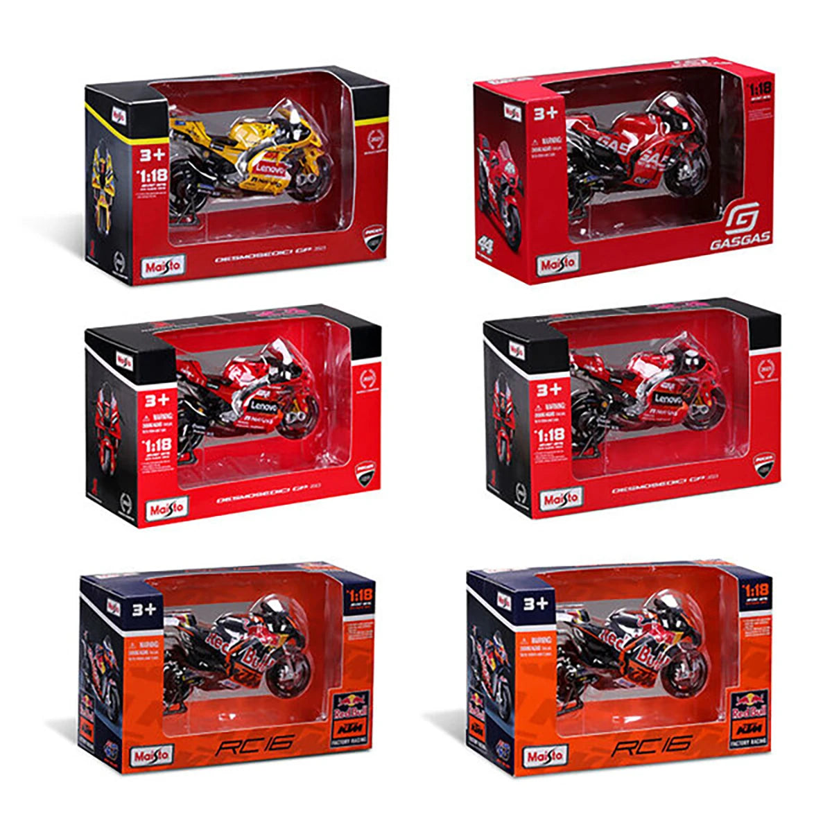 Moto GP 1:18 (modèle aléatoire)