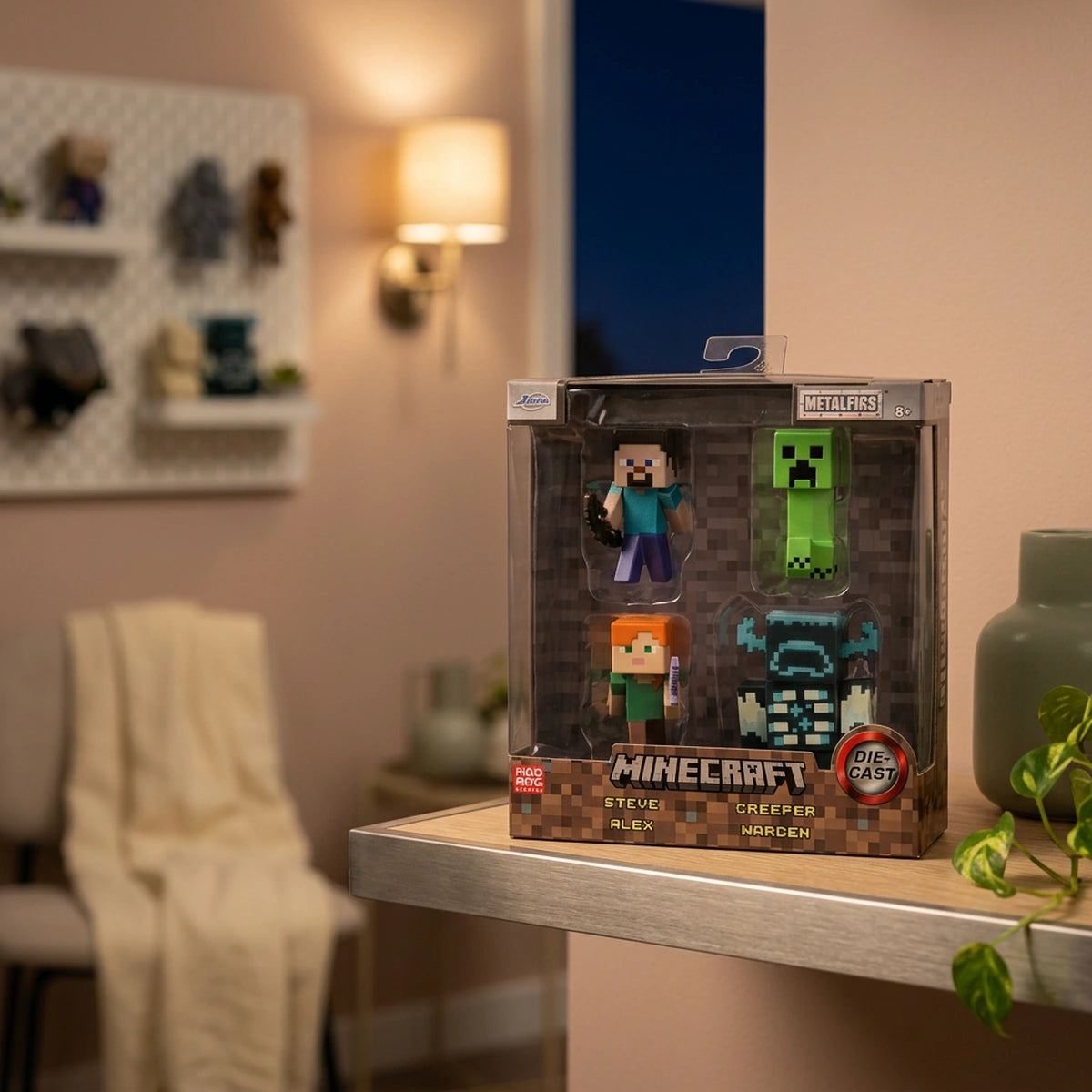 Set de 4 figurines de 6 cm Minecraft