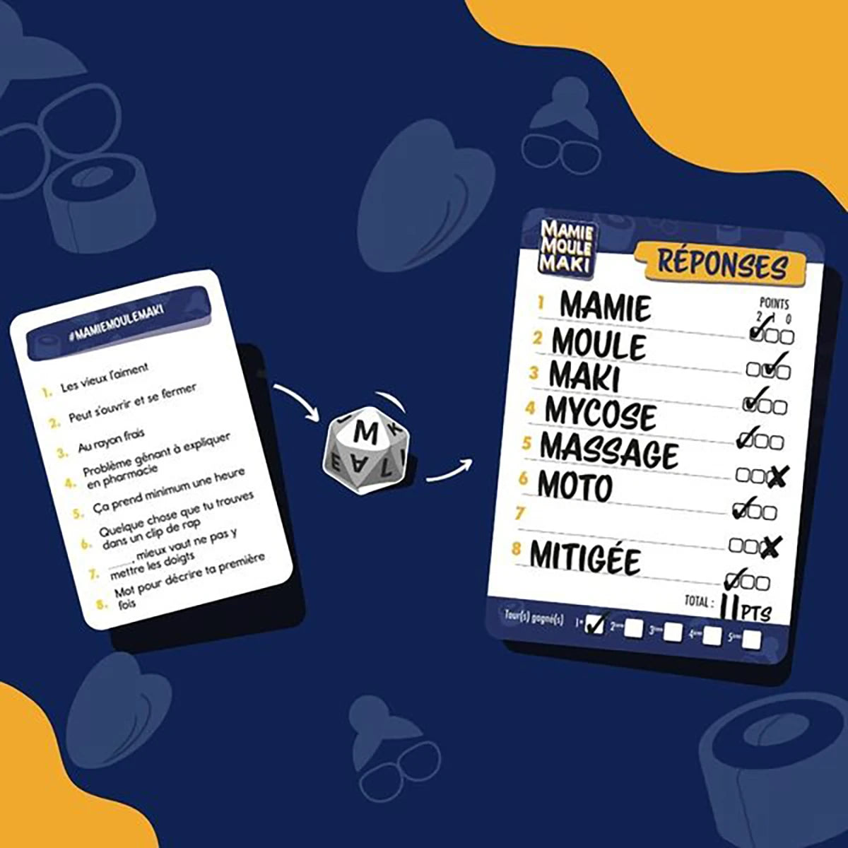 Mamie Moule Maki – Jeu d’ambiance créativité et rapidité