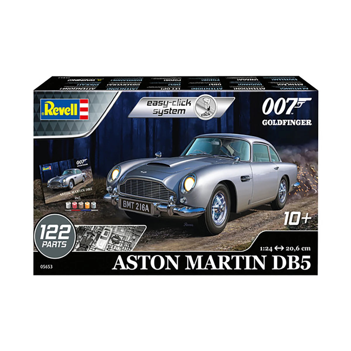 Maquette Aston Martin DB5 Goldfinger (1/24 – 90 pièces) – James Bond