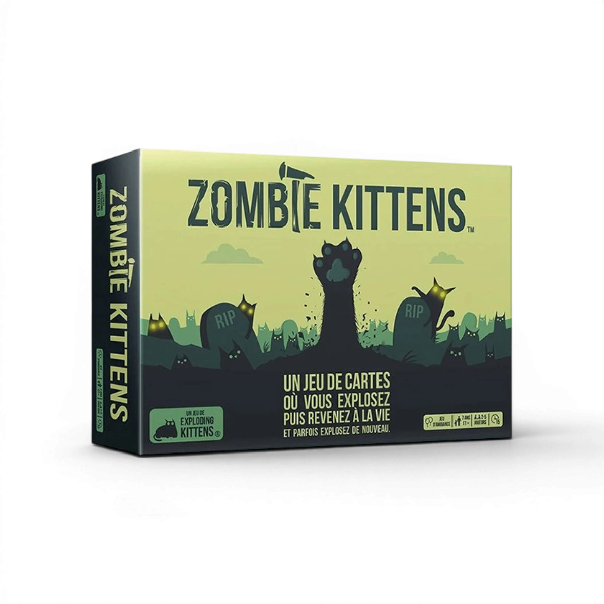 Exploding Kittens Zombies – Jeu de cartes humour et bluff