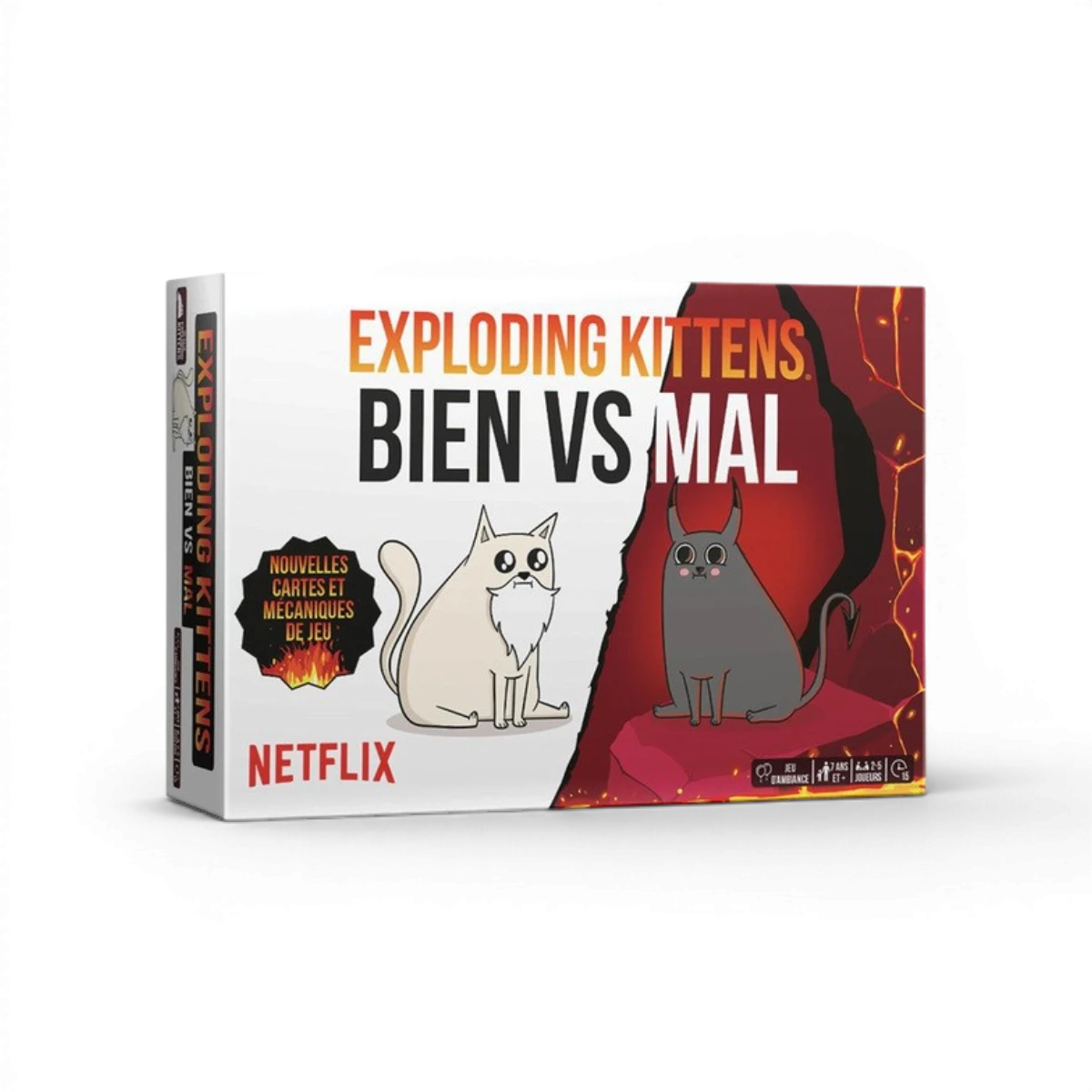 Exploding Kittens Bien vs Mal – Jeu de cartes bluff et humour