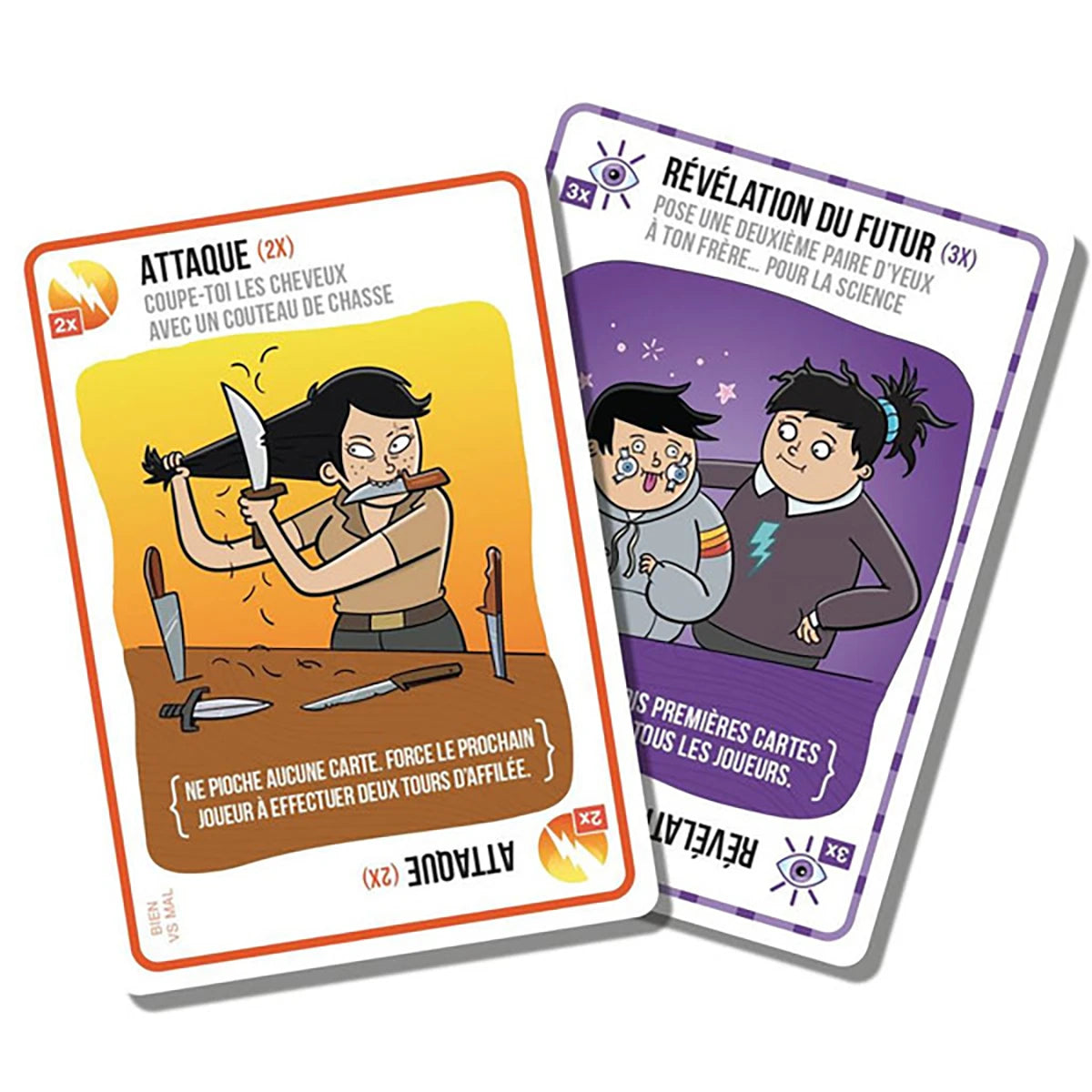 Exploding Kittens Bien vs Mal – Jeu de cartes bluff et humour