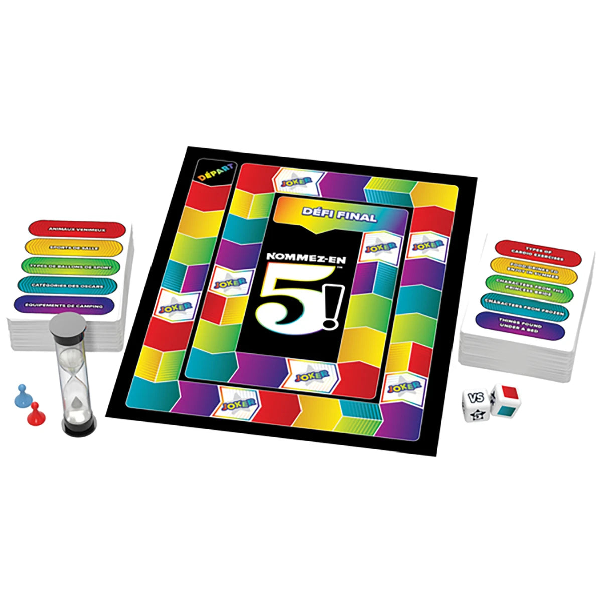 Nommez-en 5 – Jeu d’ambiance quiz et rapidité