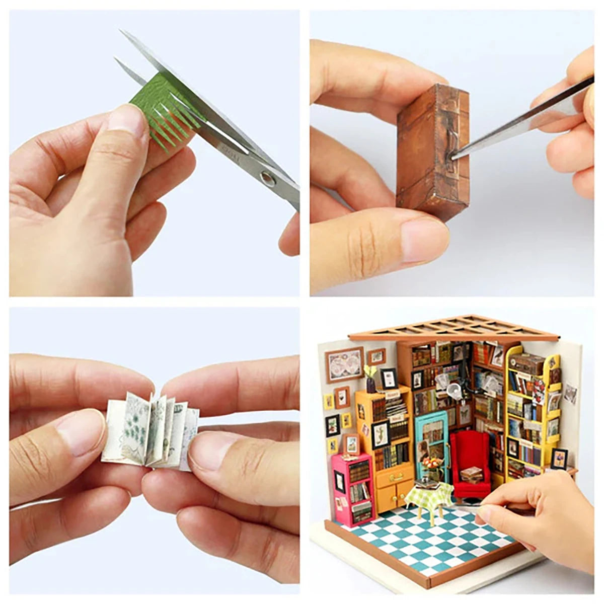 La Bibliothèque de Sam – Maquette diorama (221 pièces)