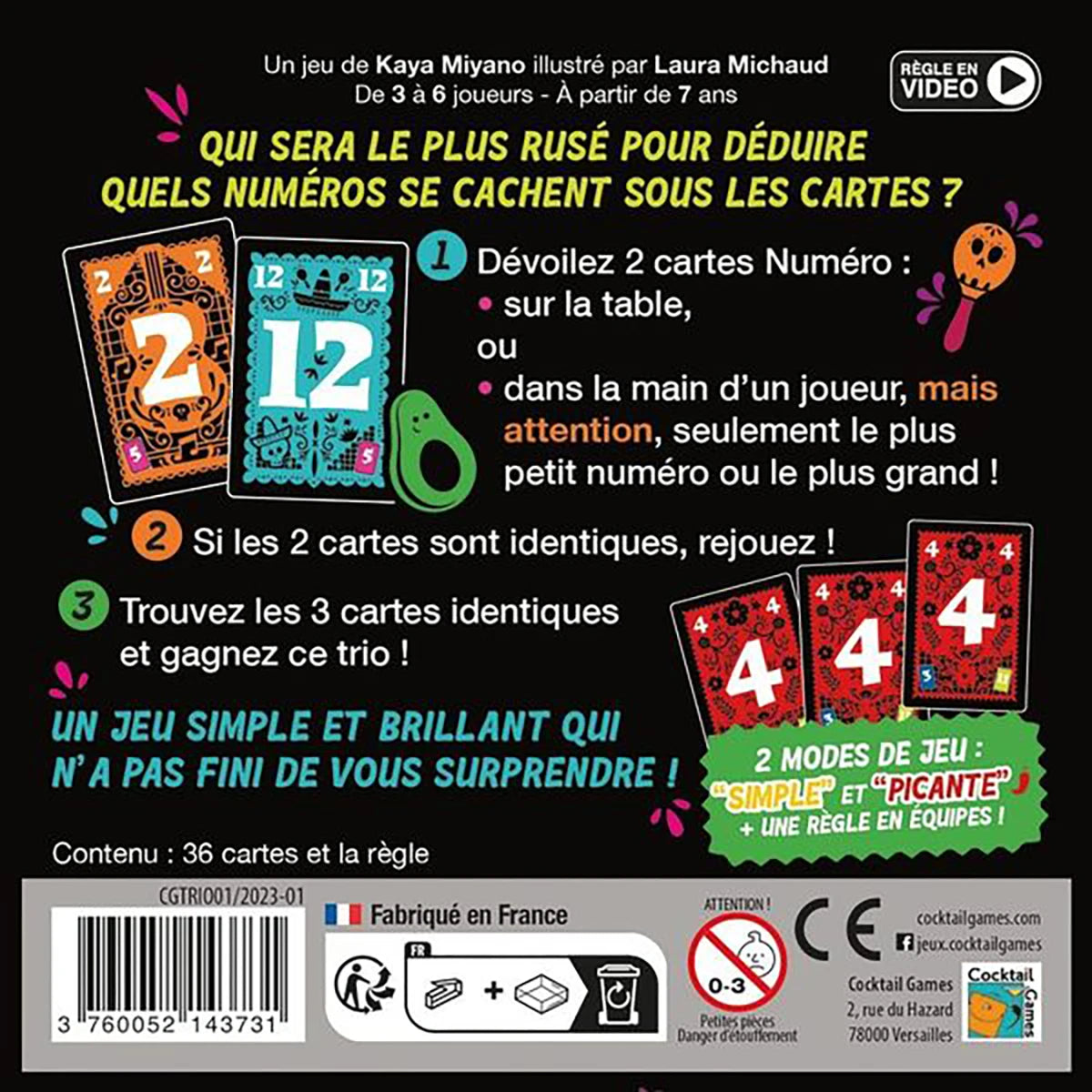 Trio – Jeu de mémoire et déduction