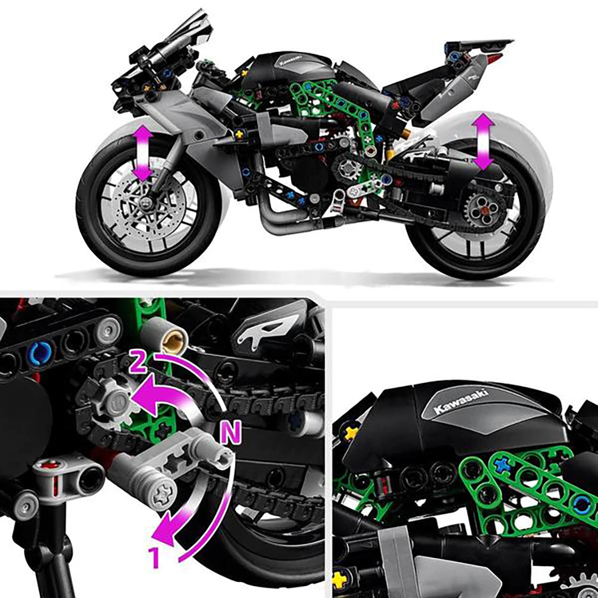 42170 - Moto Kawasaki Ninja H2R - LEGO® Technic