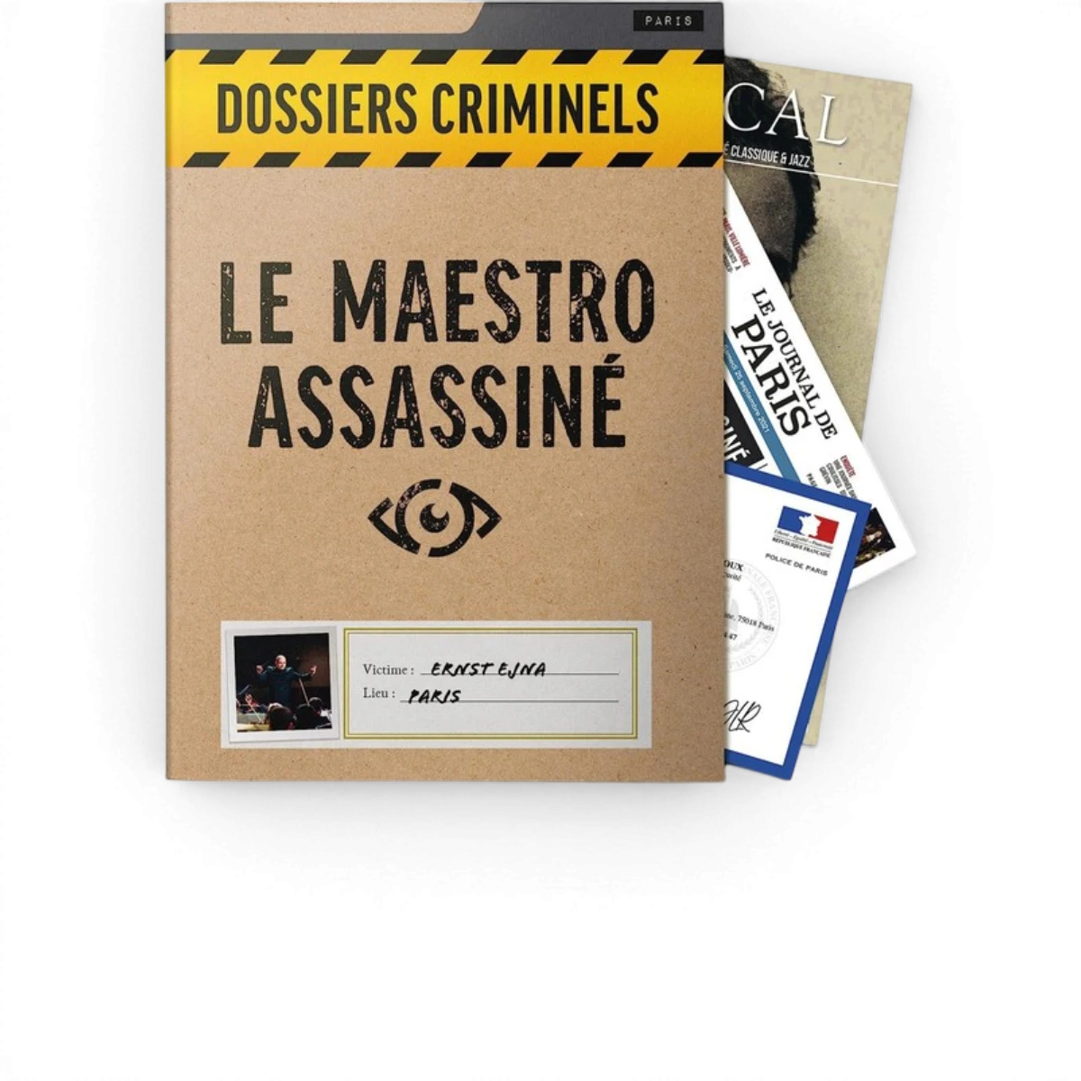 Dossiers Criminels Le Maestro Assassiné – Jeu d’enquête immersion et suspense