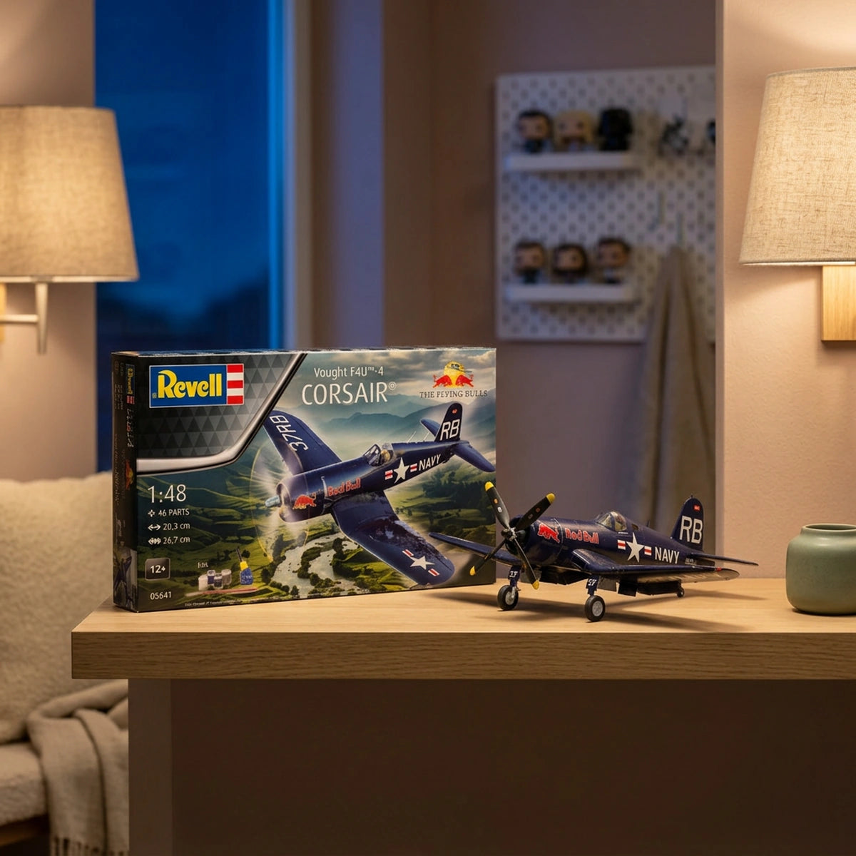 Maquette Vought F4U4 Corsair (1/48 – 46 pièces)