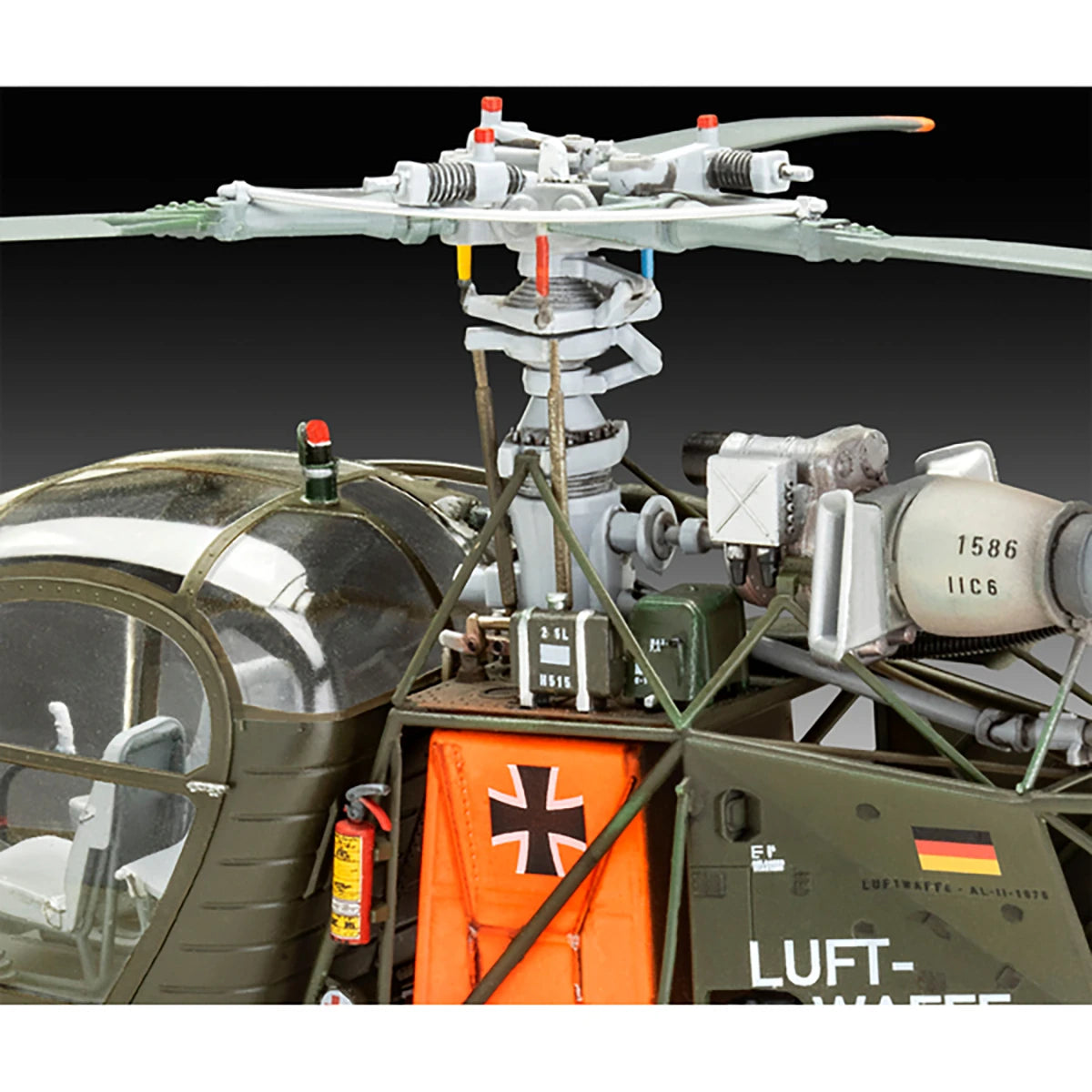 Maquette Alouette II (1/32 – 112 pièces)