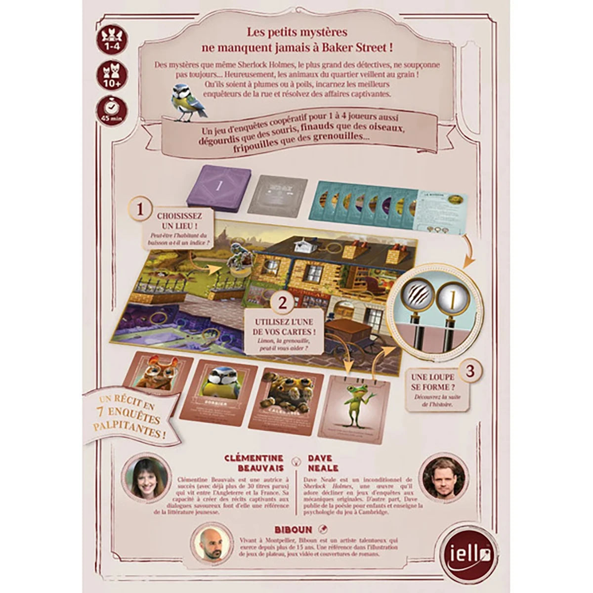 Les Animaux de Baker Street – Jeu d’enquête coopératif et aventure