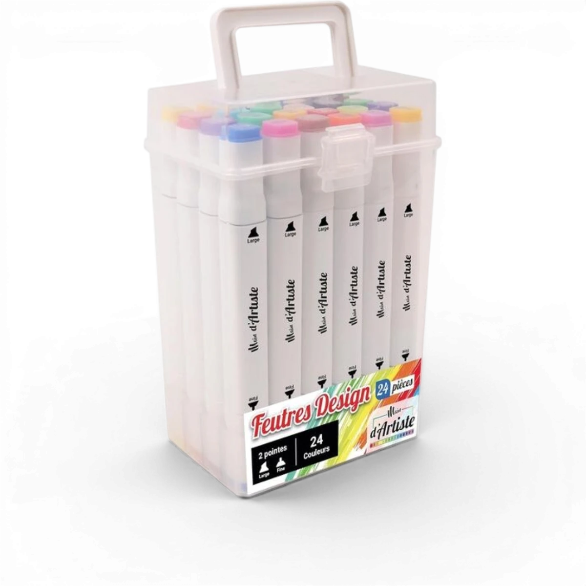 Set 24 feutres double pointe - Main d’Artiste
