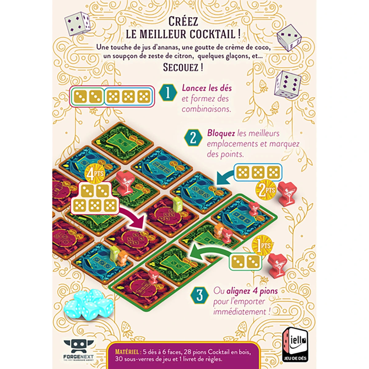 Piña Coladice – Jeu d’ambiance stratégie et dés