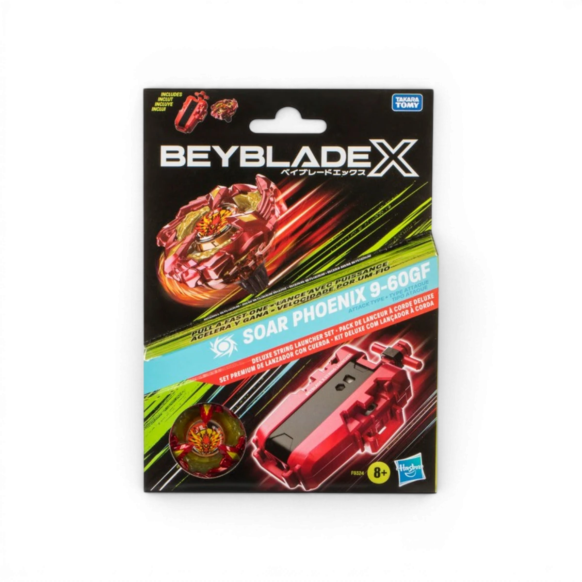 Lanceur à corde Deluxe avec toupie - Beyblade X