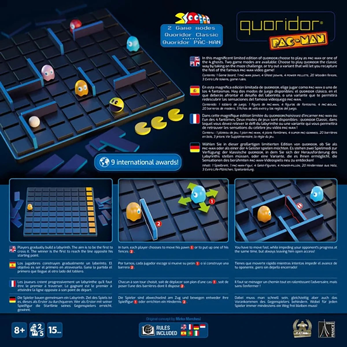 Quoridor Pac-Man – Jeu de stratégie duel et labyrinthe