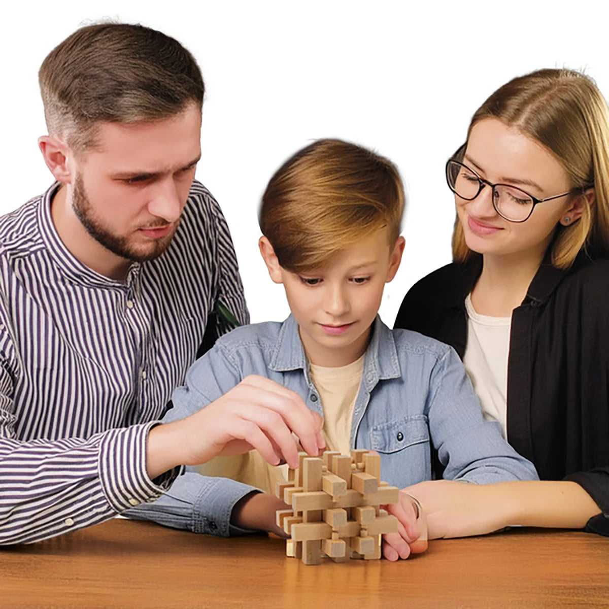 Set 3 casse-têtes bois – Casse-têtes réflexion et logique