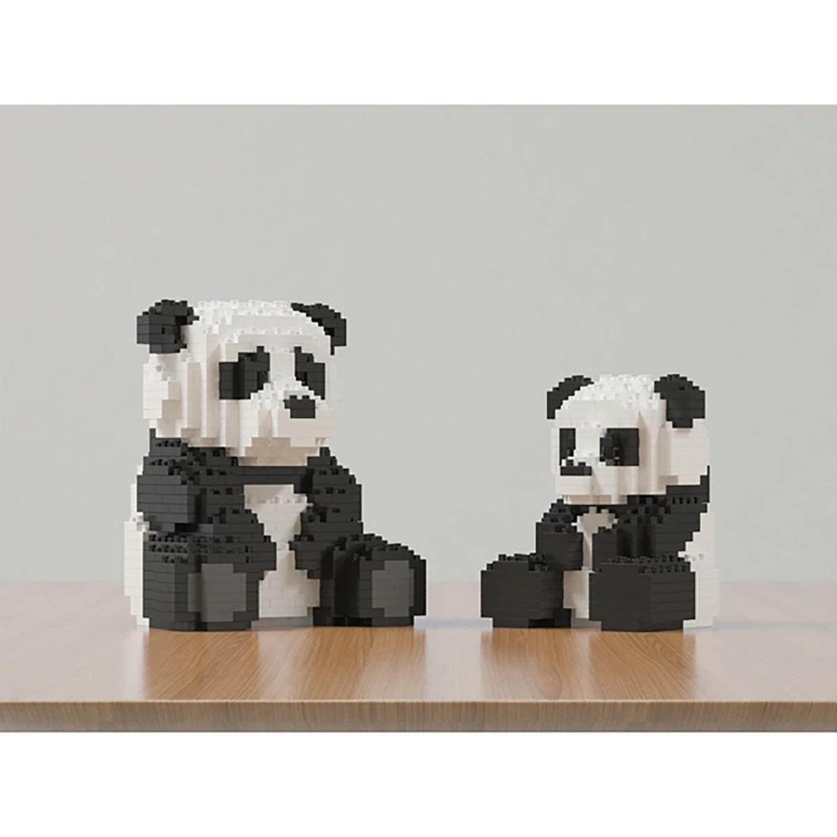 Mini Panda Assis 11 cm – Jeu de construction – JEKCA