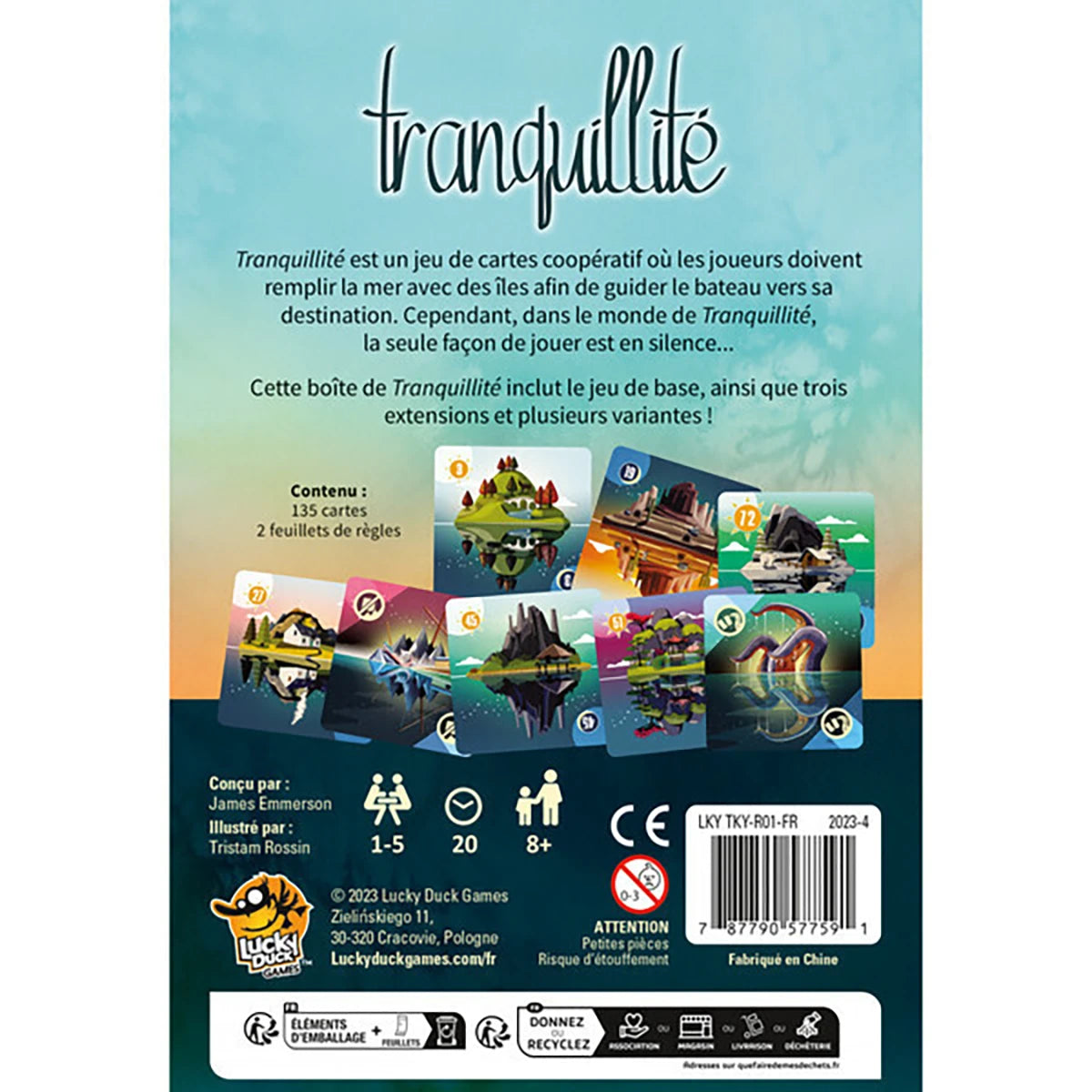 Tranquillité – Jeu coopératif stratégie et silence