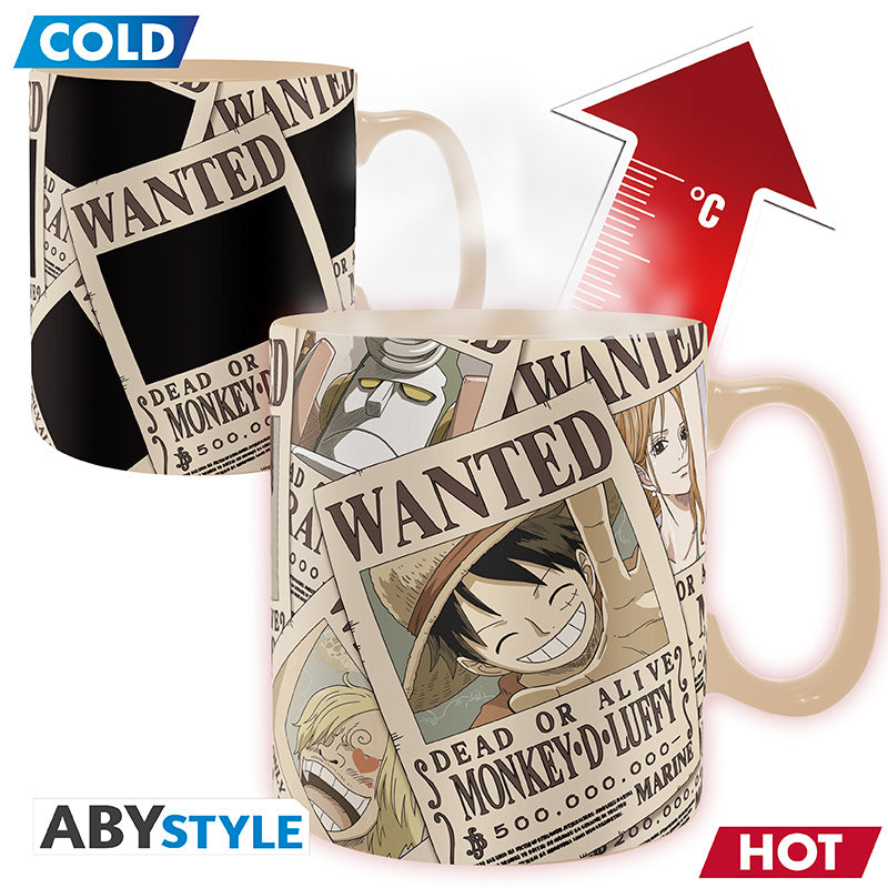 Mug thermo-réactif Wanted 460ml – One Piece
