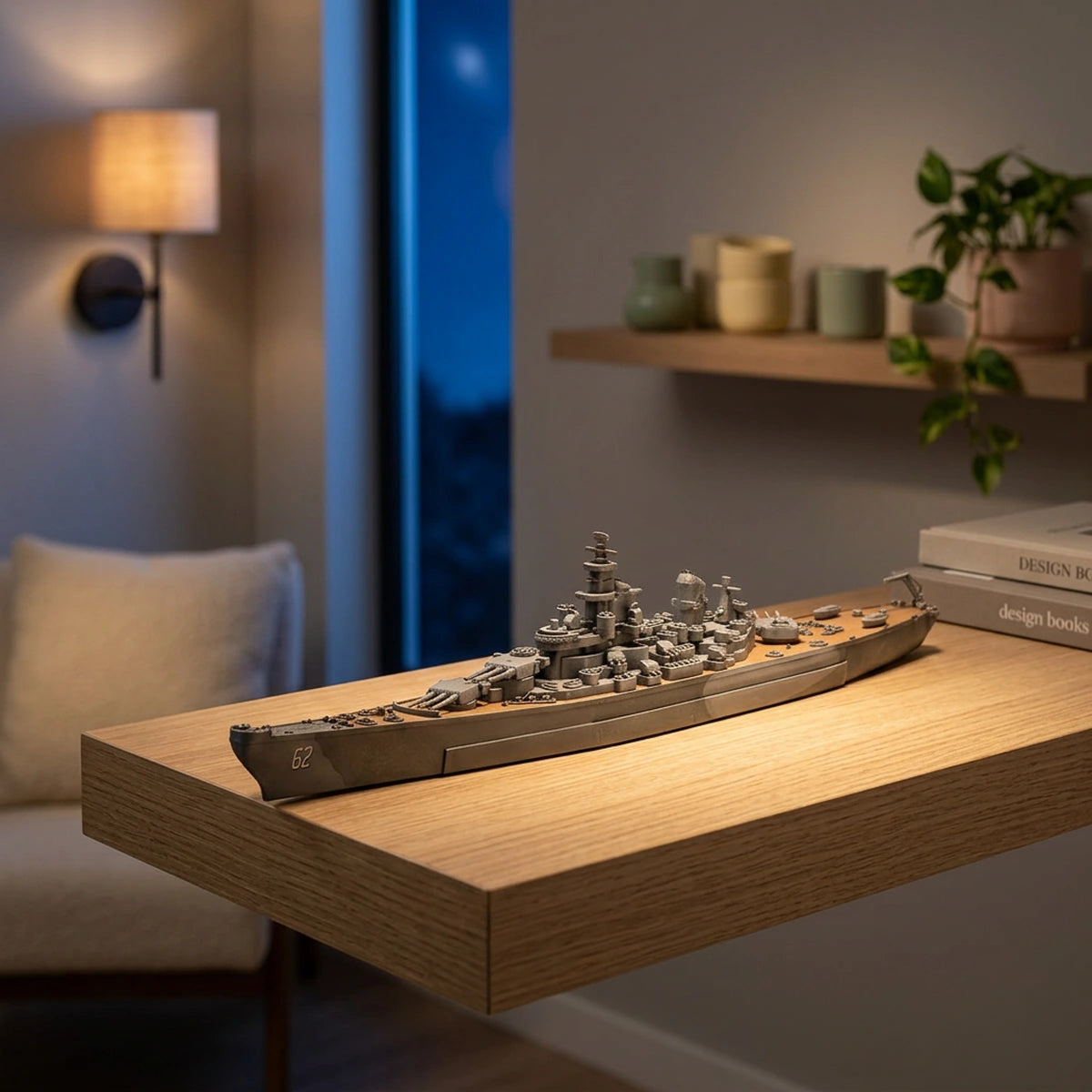 Maquette USS New Jersey (1/1200 – 45 pièces)