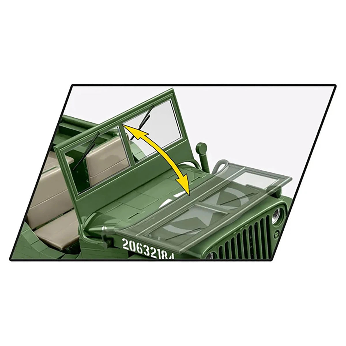 Willys MB Véhicule Militaire (1207 pièces) – Set de construction – Cobi