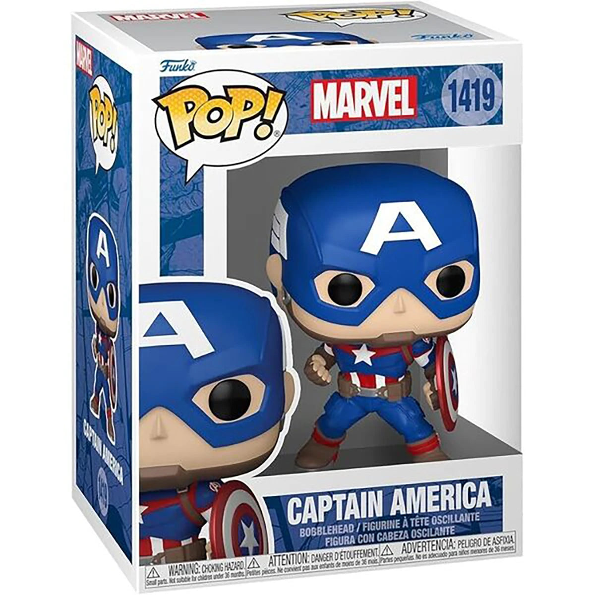 Figurine Captain America - Marvel - Funko Pop! n°1419