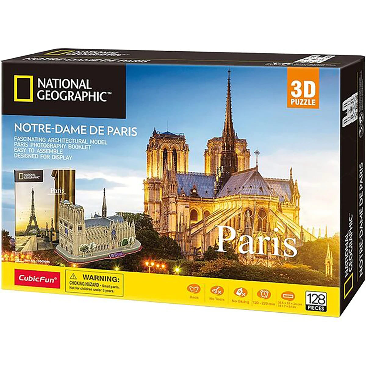 Puzzle 3D Notre-Dame de Paris 128 pièces – National Geographic