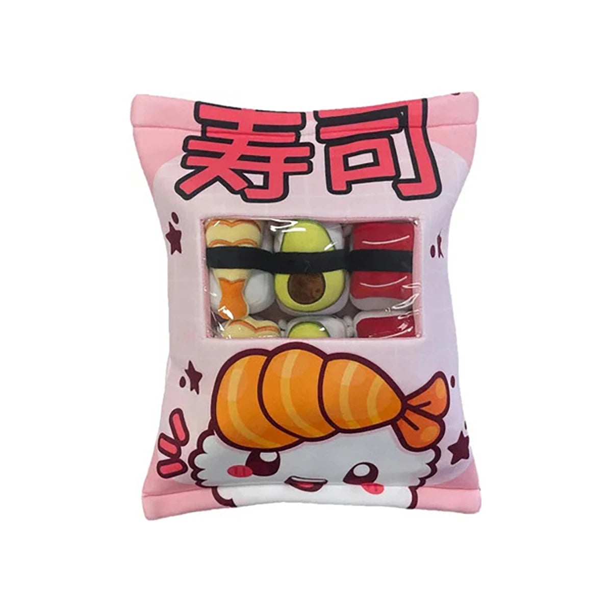 Coussin peluche Sushi avec minis peluches