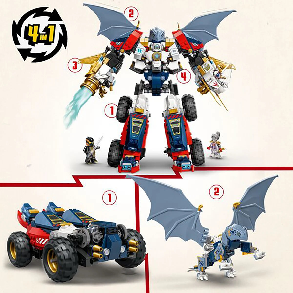 71834 - Le robot ultra combo de Zane - LEGO® Ninjago
