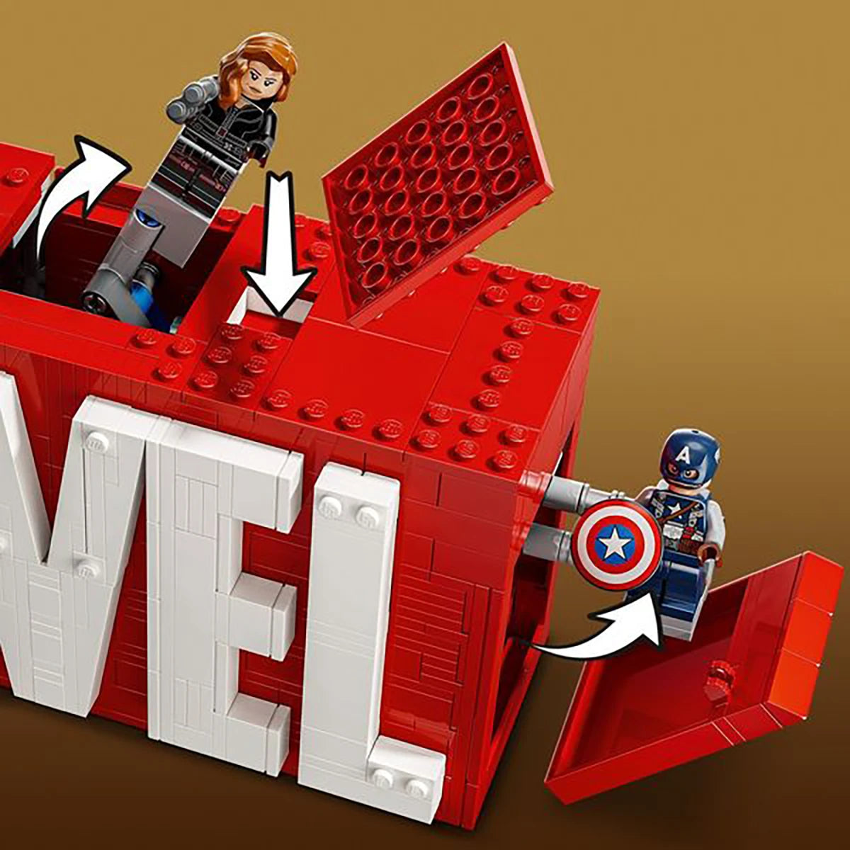 76313 - Logo MARVEL et ses super-héros - LEGO® Marvel