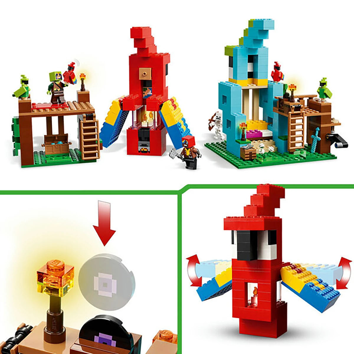 21282 - Les nichoirs des perroquets - LEGO® Minecraft