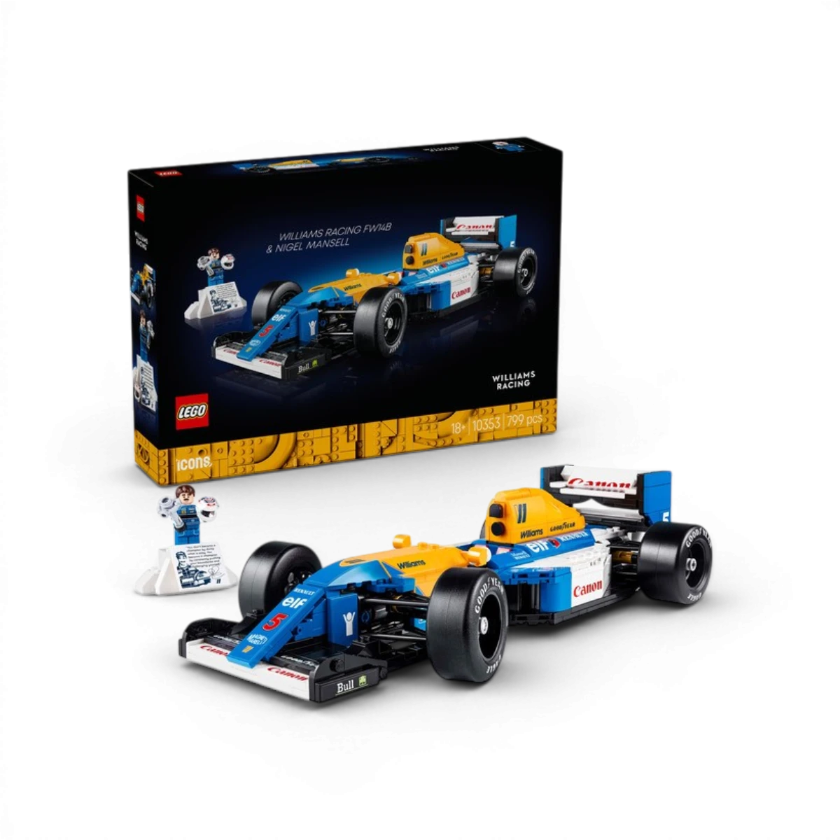 10353 - Williams Racing FW14B et Nigel Mansell - LEGO® Icons