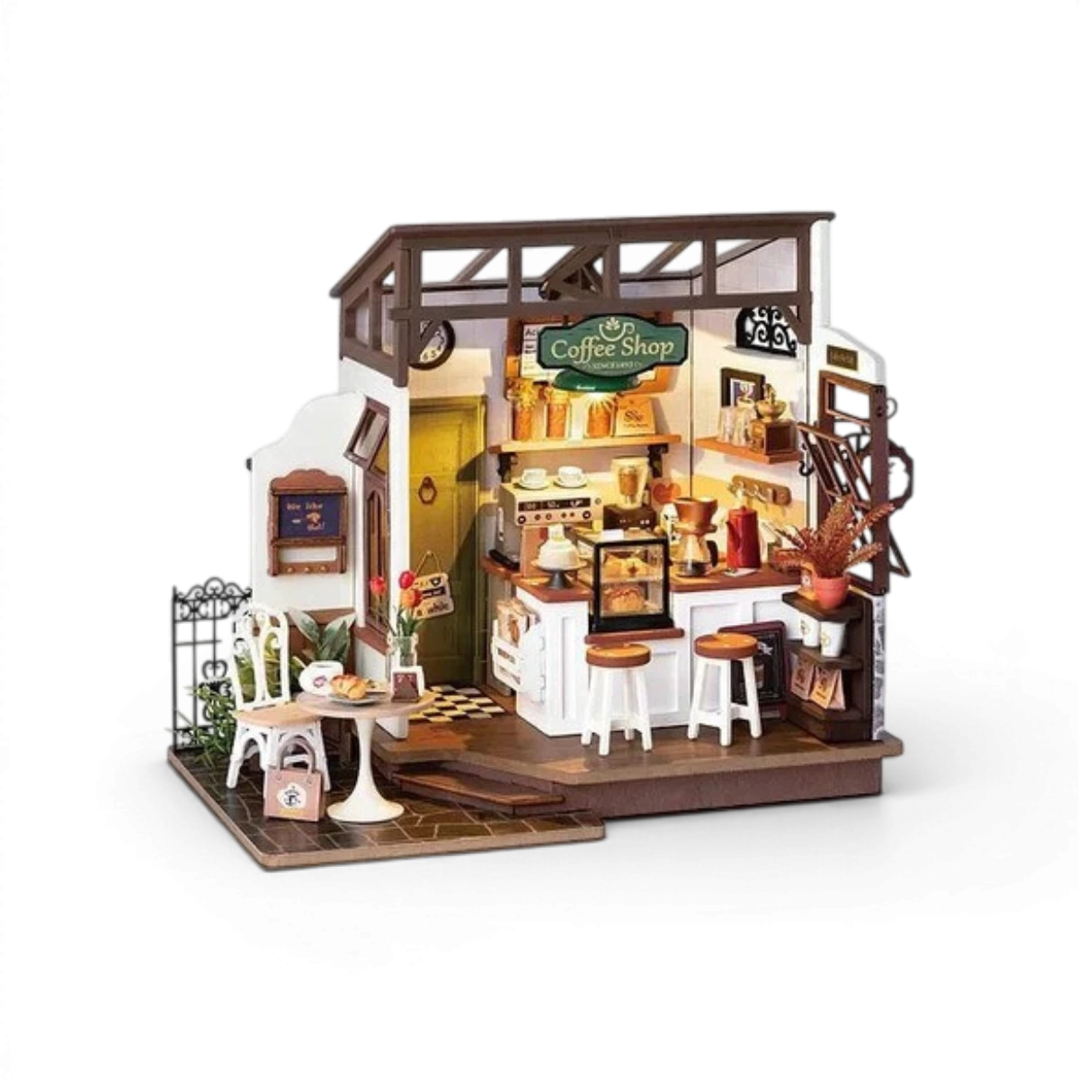 Café 17 (183 pièces) – Maquette diorama