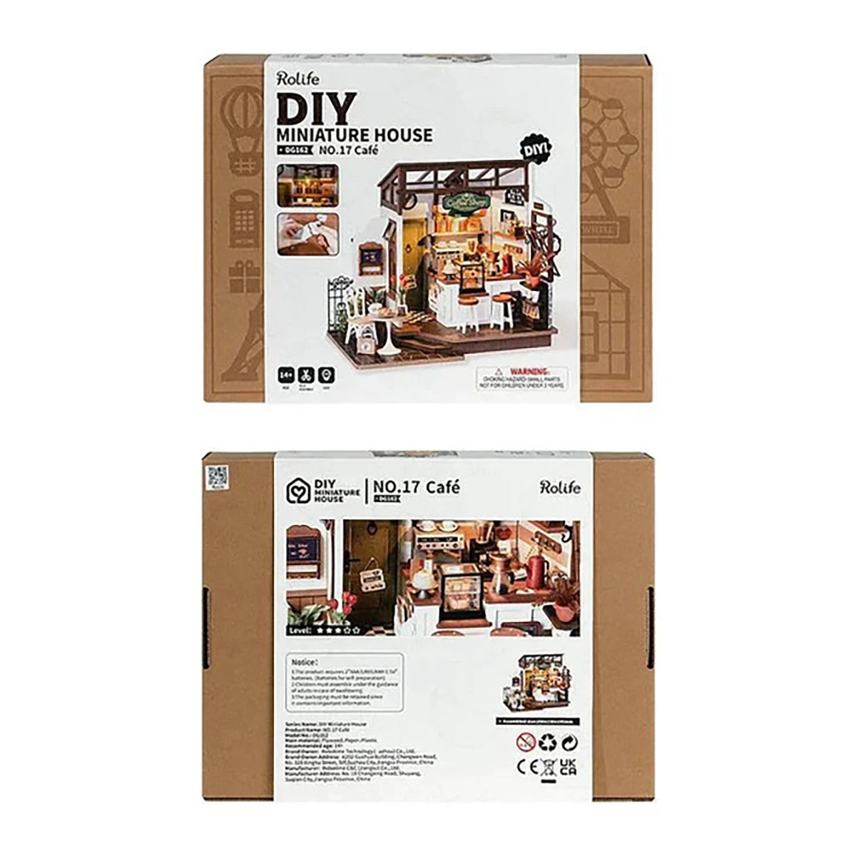 Café 17 (183 pièces) – Maquette diorama