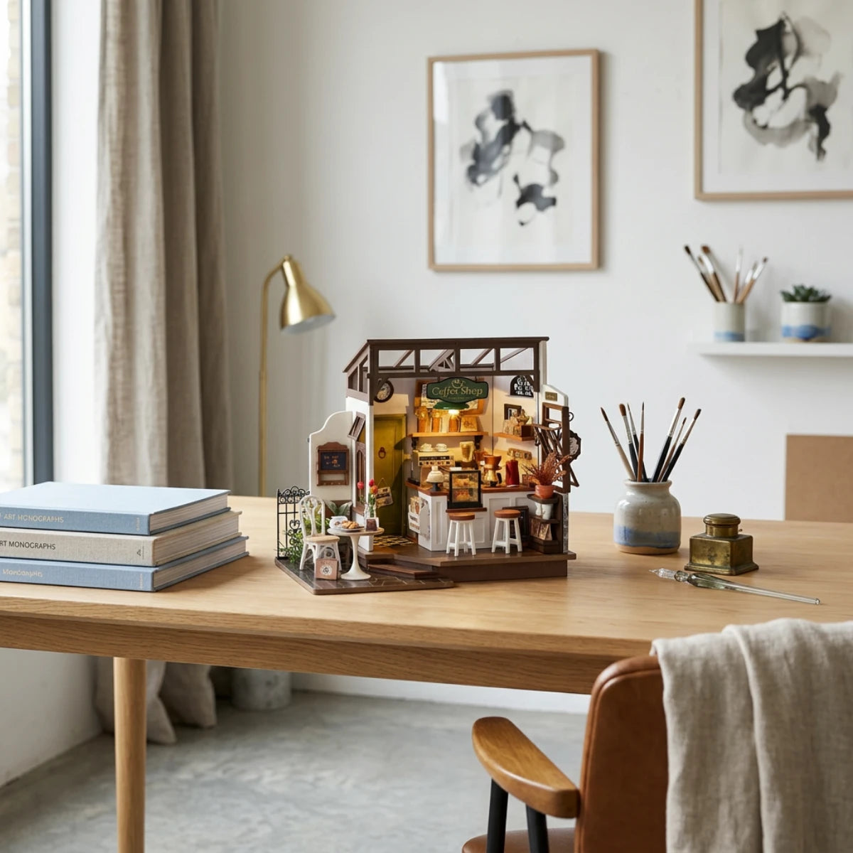 Café 17 (183 pièces) – Maquette diorama
