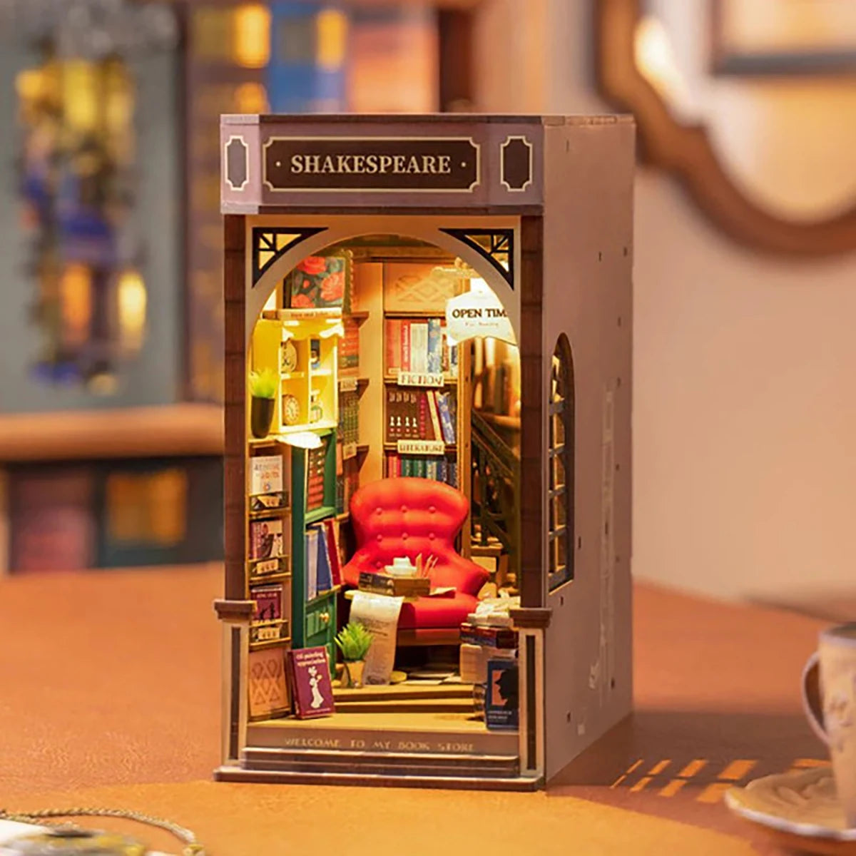 Librairie Shakespeare – Maquette diorama (194 pièces)