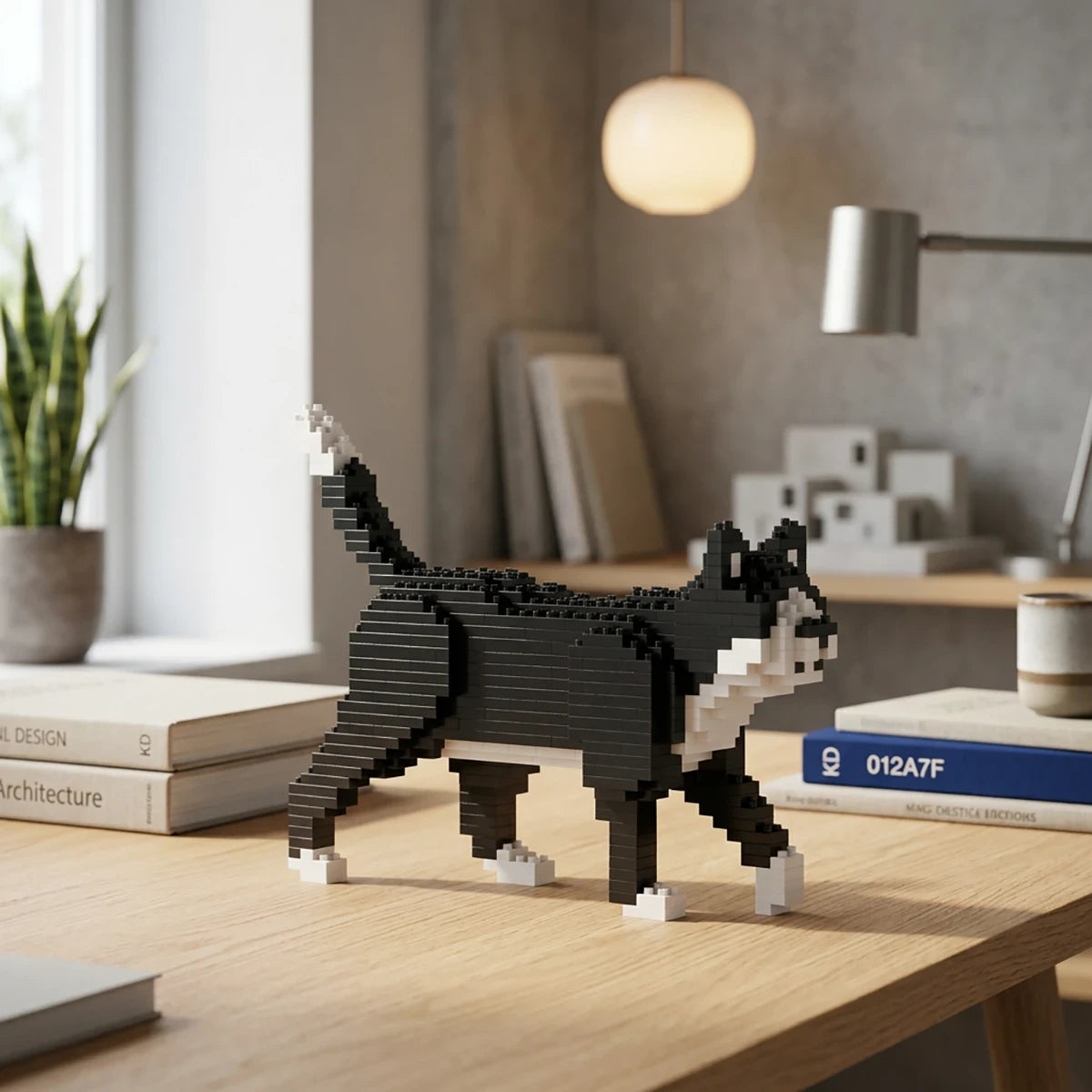 Mini Chat Tuxedo Noir – Jeu de construction – JEKCA
