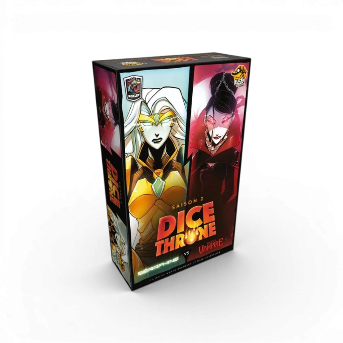 Dice Throne Séraphine vs Vampire – Jeu d’affrontement stratégie