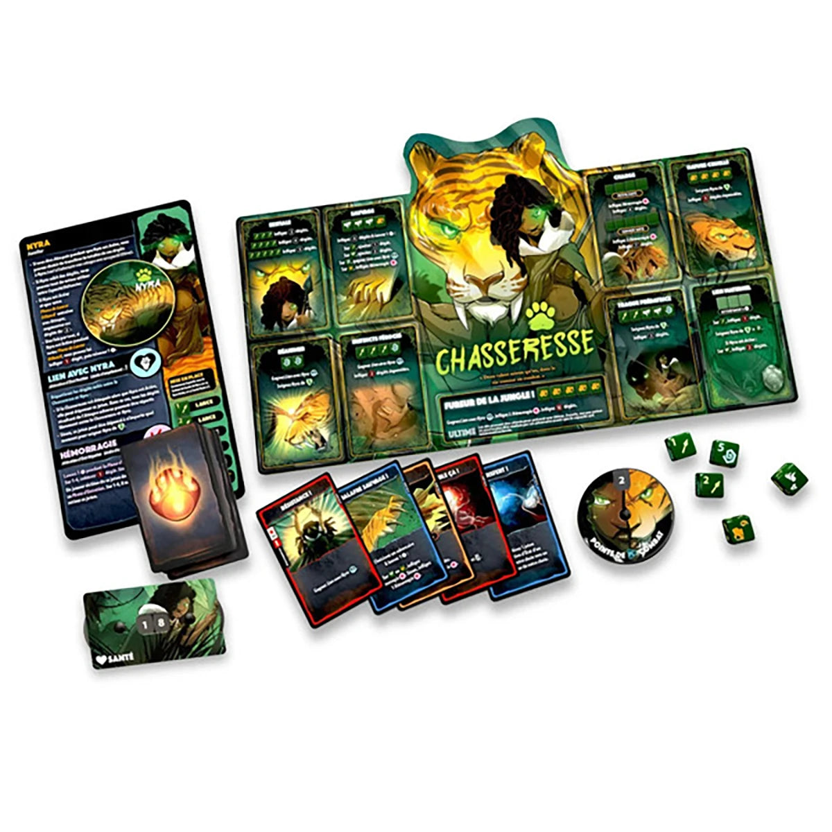 Dice Throne Tacticien vs Chasseresse – Jeu d’affrontement stratégie