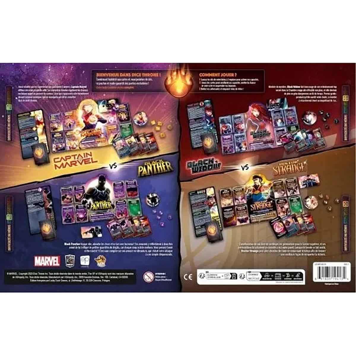 Dice Throne Marvel – Jeu d’affrontement stratégie et combat
