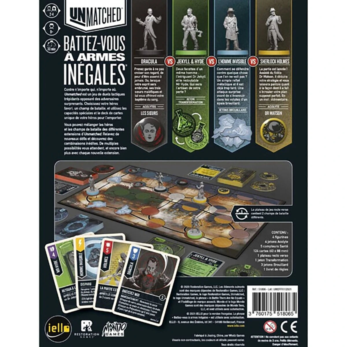 Unmatched Cobble & Fog – Jeu d’affrontement tactique