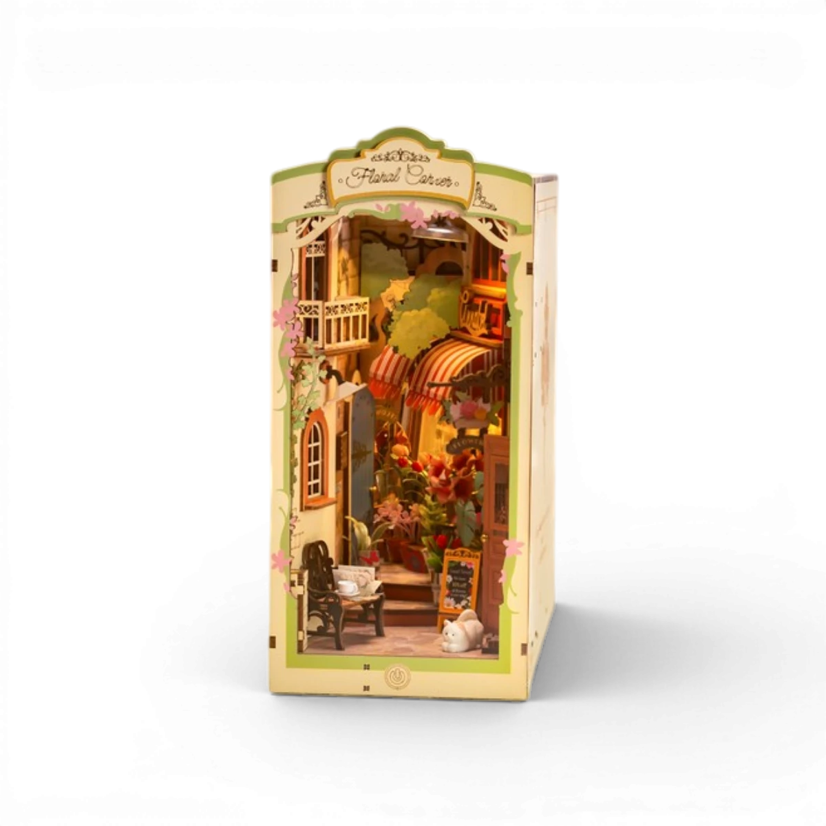 Book Nook Floral Corner – Kit DIY miniature