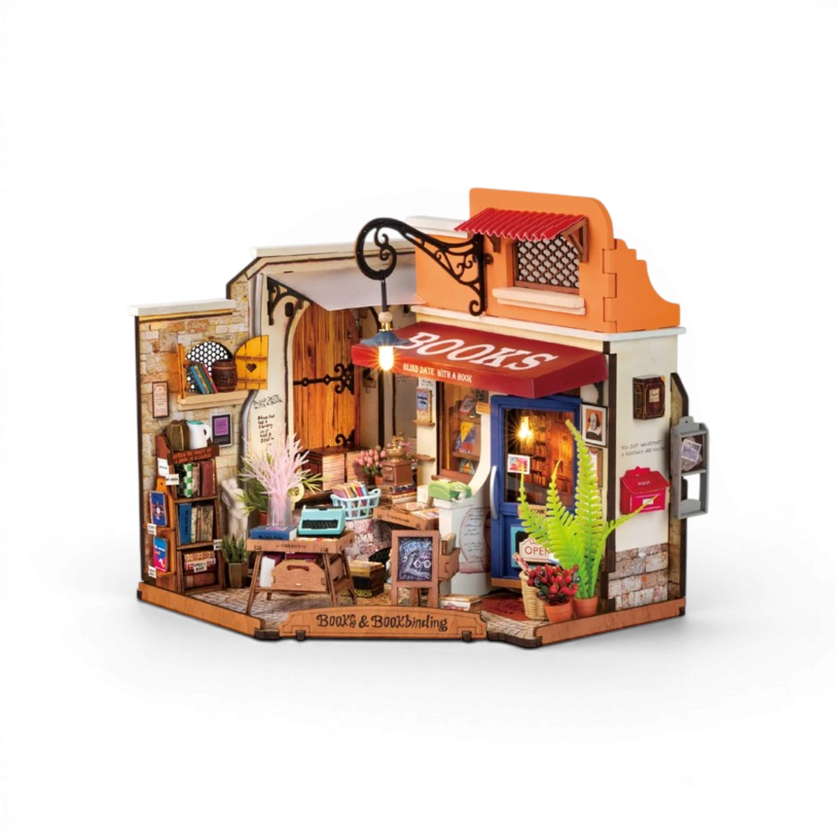 Maquette bois Librairie du coin 108 pièces – Kit DIY