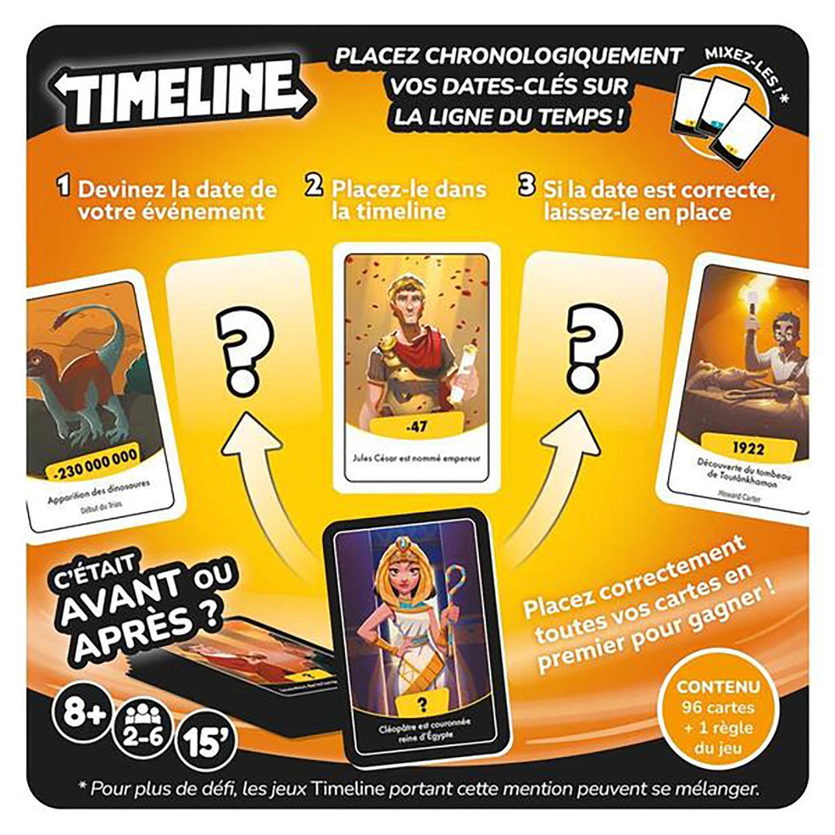 Timeline Multithèmes – Jeu de cartes éducatif chronologie