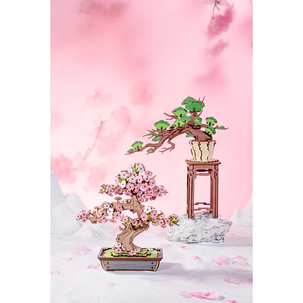 Sakura Bonsaï – Puzzle 3D en bois (263 pièces)