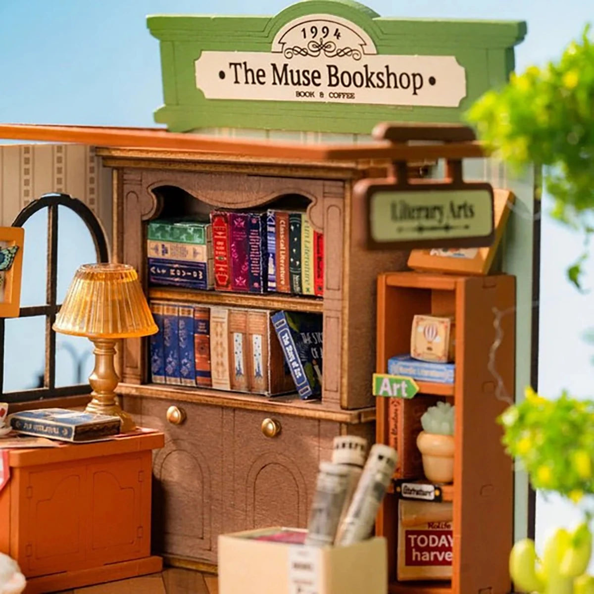Librairie des Muses (68 pièces) – Maquette diorama