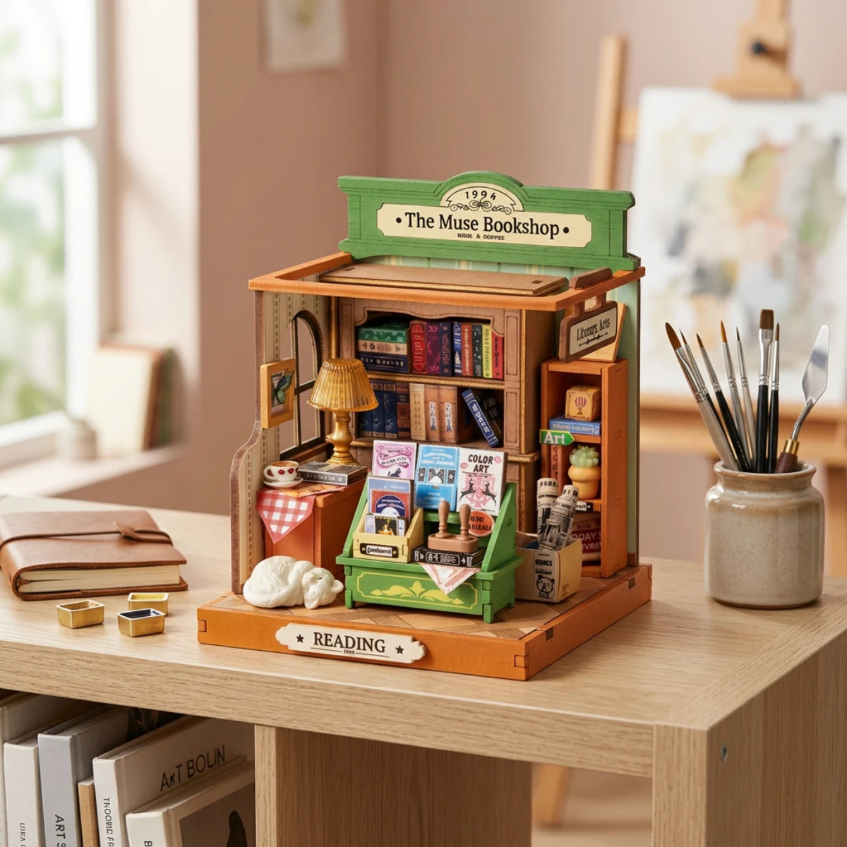 Librairie des Muses (68 pièces) – Maquette diorama