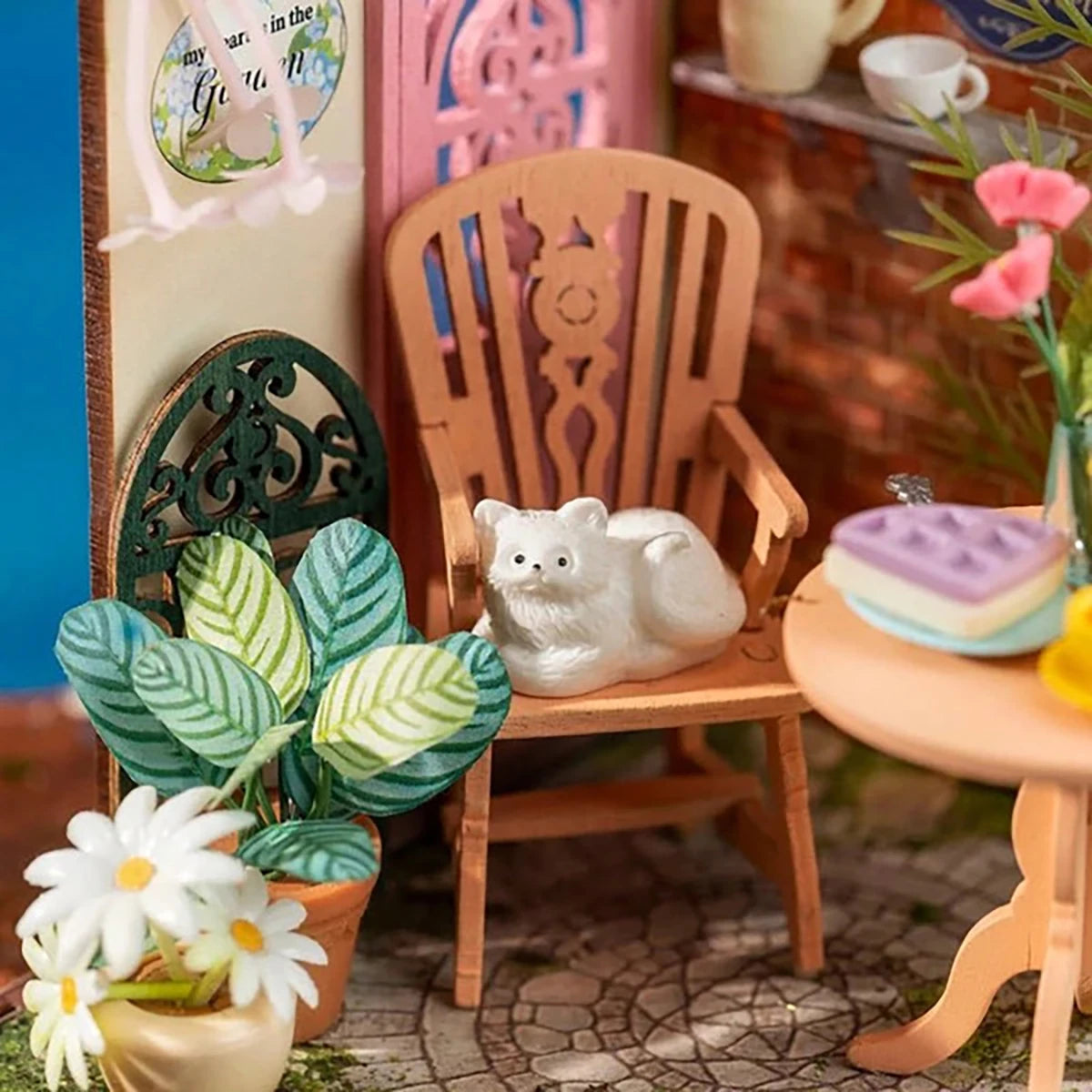 Jardin de Thé Raffiné – Maquette diorama (76 pièces)