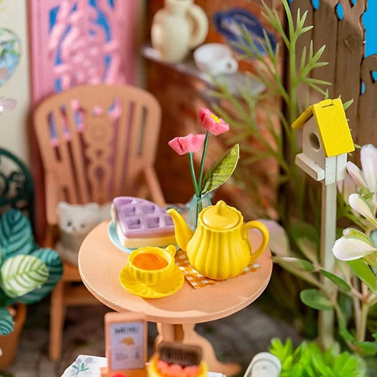 Jardin de Thé Raffiné – Maquette diorama (76 pièces)