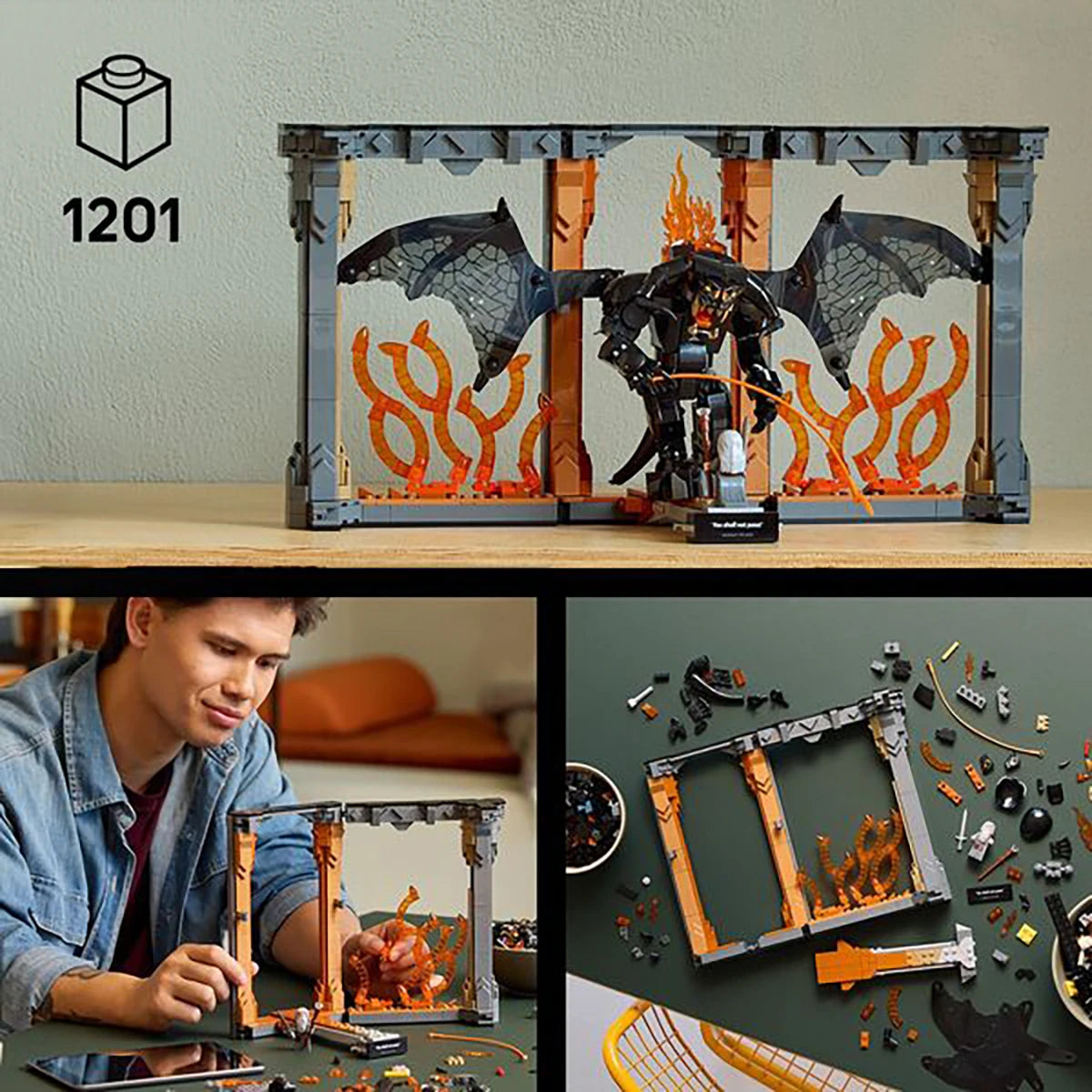10367 - Serre-livres Balrog Le Seigneur des Anneaux - LEGO® Icons